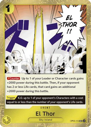 El Thor (Jolly Roger Foil) (OP05-114) Foil