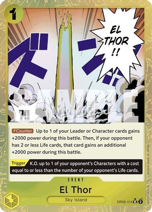 El Thor (Textured Foil) (OP05-114) Foil