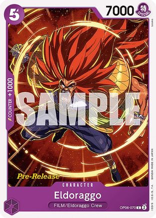 Eldoraggo (OP06-070) Pre-Release Cards
