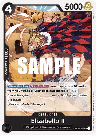 Elizabello II (OP05-080) 1st Anniversary Tournament Cards