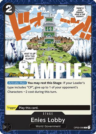 Enies Lobby (OP03-098) Pre-Release Cards
