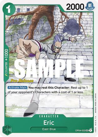 Eric (OP04-022) Pre-Release Cards
