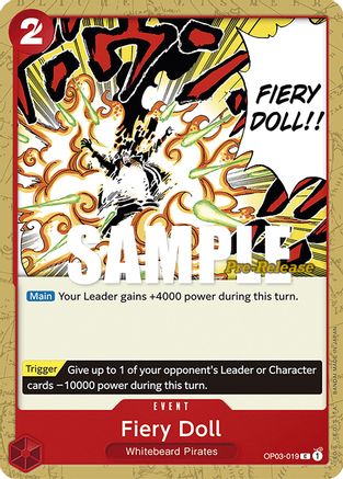 Fiery Doll (OP03-019) Pre-Release Cards