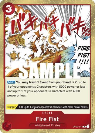 Fire Fist (OP03-018) Foil