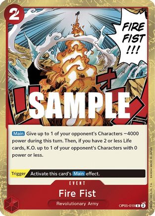 Fire Fist (OP05-019) Foil