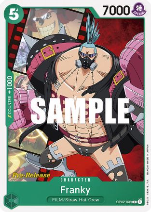 Franky (OP02-039) Pre-Release Cards