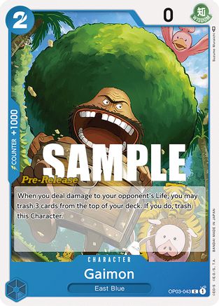 Gaimon (OP03-043) Pre-Release Cards