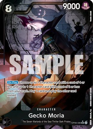 Gecko Moria (Alternate Art) (OP06-086) Foil