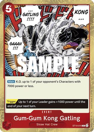 Gum-Gum Kong Gatling (ST10-016) Foil