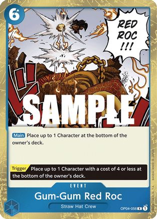 Gum-Gum Red Roc (OP04-056) Foil