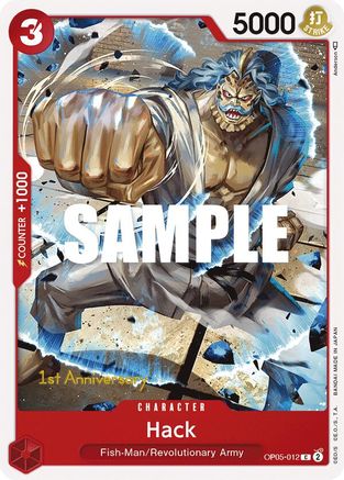 Hack (OP05-012) 1st Anniversary Tournament Cards