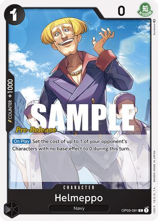 Helmeppo (OP03-091) Pre-Release Cards