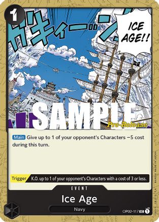 Ice Age (OP02-117) Pre-Release Cards