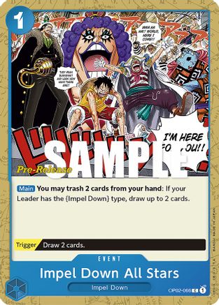 Impel Down All Stars (OP02-066) Pre-Release Cards