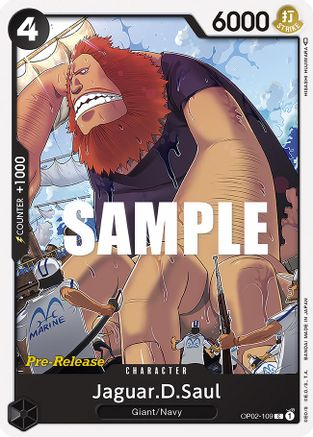 Jaguar.D.Saul (OP02-109) Pre-Release Cards