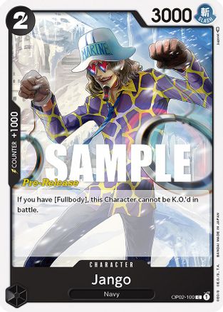 Jango (OP02-100) Pre-Release Cards