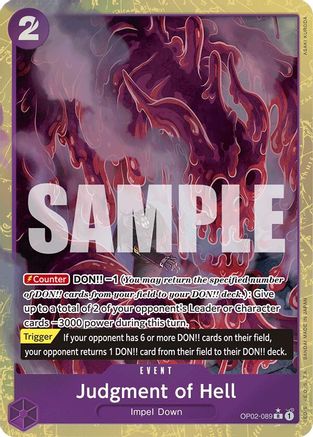 Judgment of Hell (Alternate Art) (OP02-089) Foil