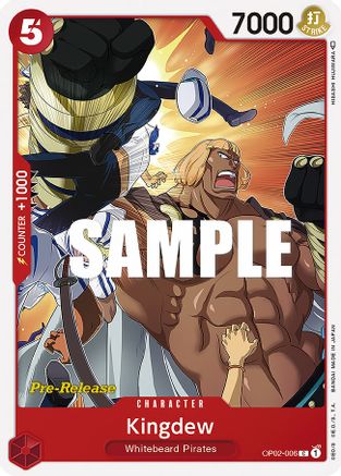 Kingdew (OP02-006) Pre-Release Cards