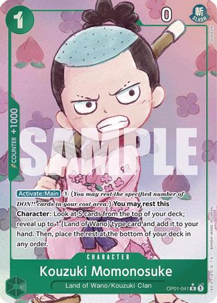 Kouzuki Momonosuke (Alternate Art) (OP01-041) Foil