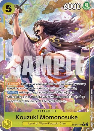 Kouzuki Momonosuke (Alternate Art) (OP06-107) Foil