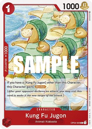 Kung Fu Jugon (OP04-005) Pre-Release Cards