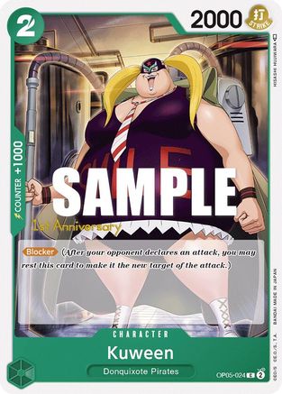 Kuween (OP05-024) 1st Anniversary Tournament Cards