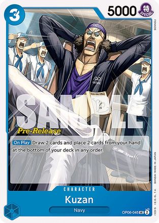 Kuzan (OP06-045) Pre-Release Cards