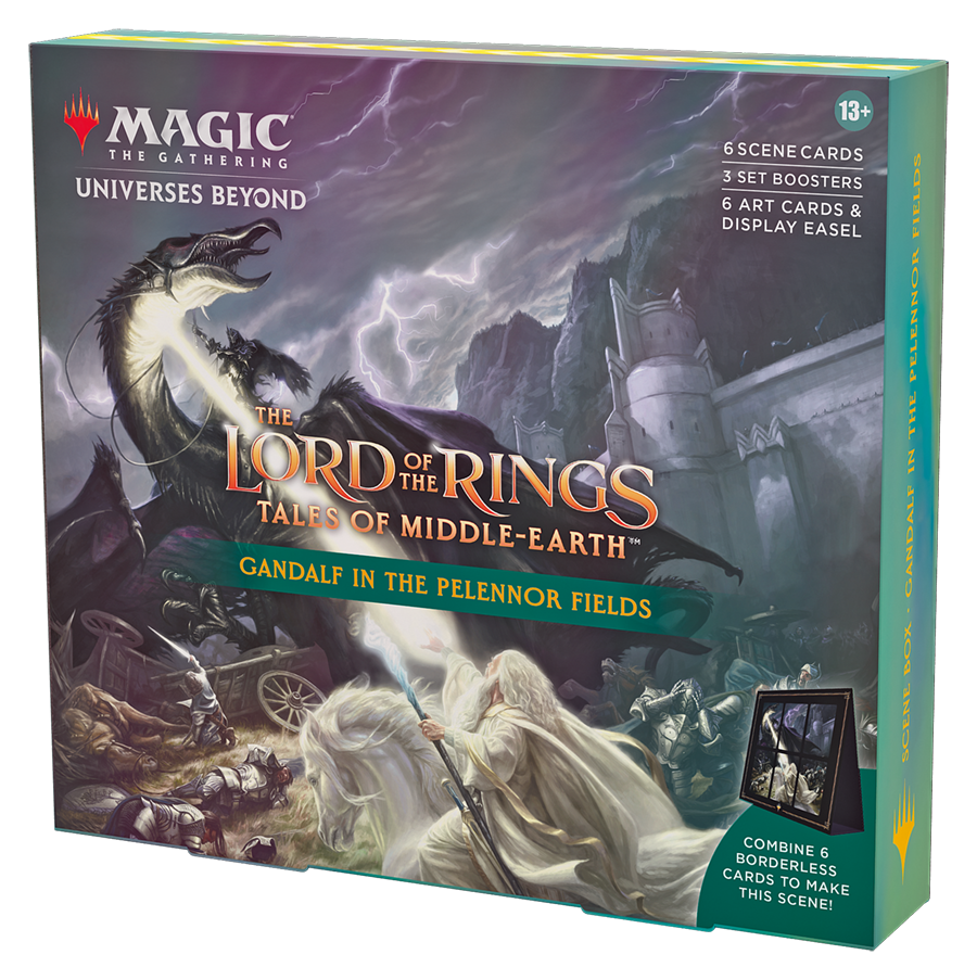 The Lord of the Rings: Tales of Middle-earth Scene Box - Gandalf in Pelennor Fields | Silver Goblin