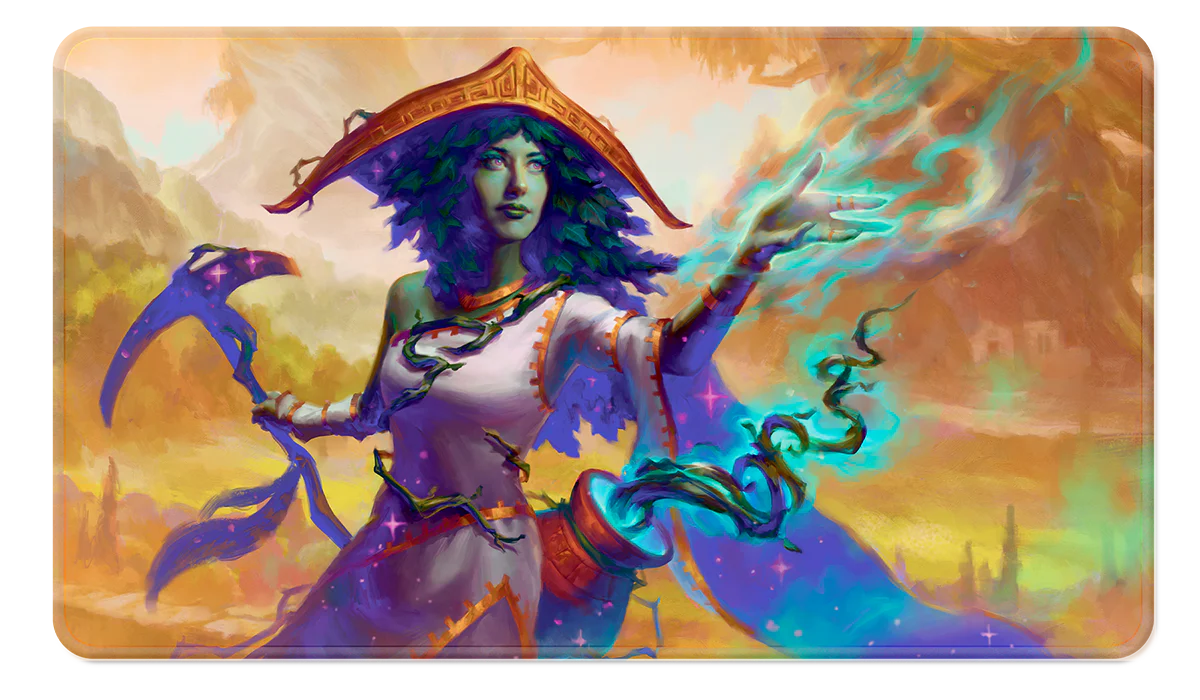 Commander Series Playmat Stitched Sythis, Harvest’s Hand-Silver Goblin