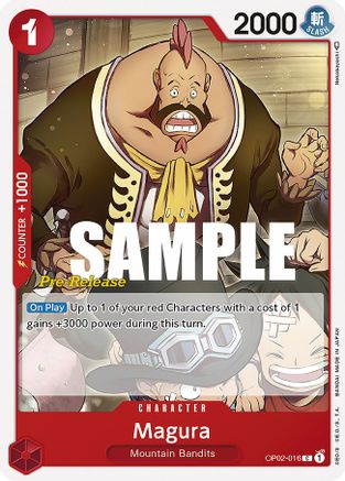 Magura (OP02-016) Pre-Release Cards