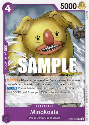 Minokoala (OP02-086) Pre-Release Cards