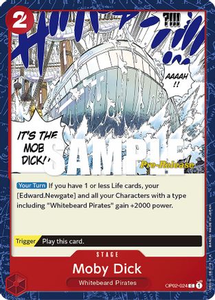 Moby Dick (OP02-024) Pre-Release Cards