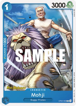 Mohji (OP02-060) Pre-Release Cards