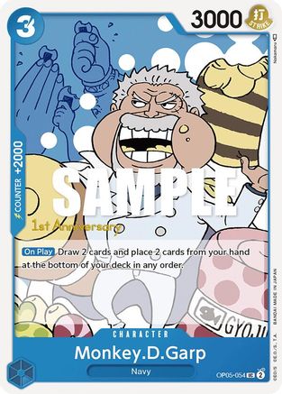 Monkey.D.Garp (OP05-054) 1st Anniversary Tournament Cards