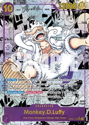 Monkey.D.Luffy (Alternate Art) (Manga) (OP05-119) Foil