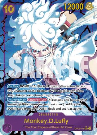 Monkey.D.Luffy (Alternate Art) (OP05-119) Foil