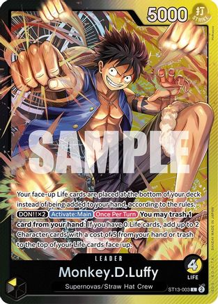 Monkey.D.Luffy (ST13-003) Foil