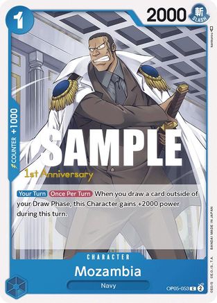 Mozambia (OP05-053) 1st Anniversary Tournament Cards
