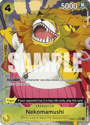 Nekomamushi (Full Art) (OP06-110) Foil