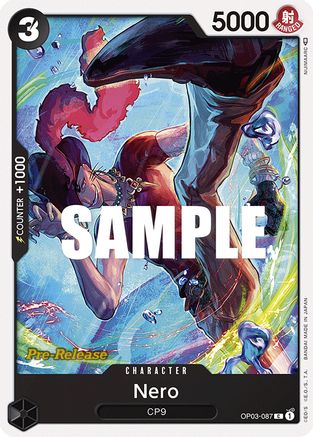 Nero (OP03-087) Pre-Release Cards