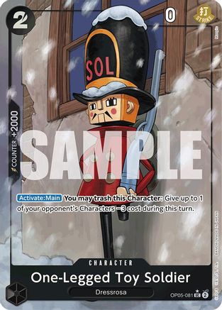 One-Legged Toy Soldier (Full Art) (OP05-081) Foil