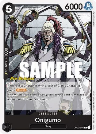 Onigumo (OP02-095) Pre-Release Cards