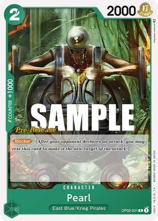Pearl (OP03-031) Pre-Release Cards