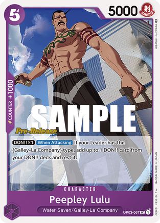 Peepley Lulu (OP03-067) Pre-Release Cards