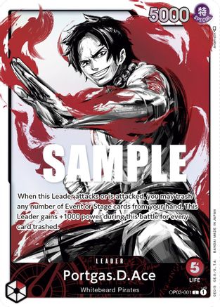 Portgas.D.Ace (Alternate Art) (OP03-001) Foil