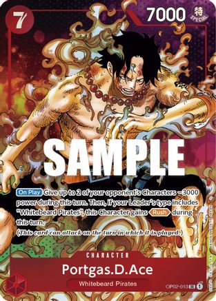 Portgas.D.Ace (Parallel) (OP02-013) Foil