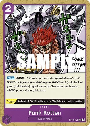 Punk Rotten (OP05-078) 1st Anniversary Tournament Cards