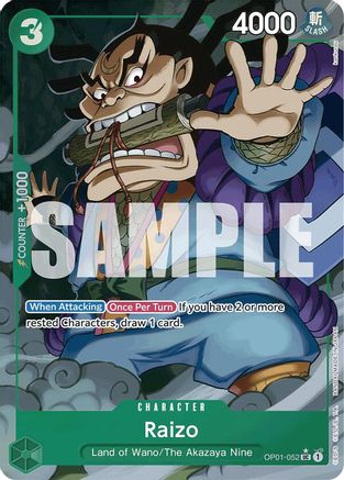 Raizo (Full Art) (OP01-052) Foil