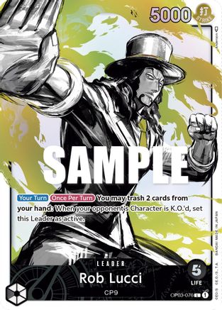 Rob Lucci (Alternate Art) (OP03-076) Foil