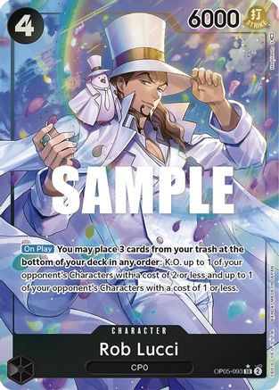 Rob Lucci (Alternate Art) (OP05-093) Foil